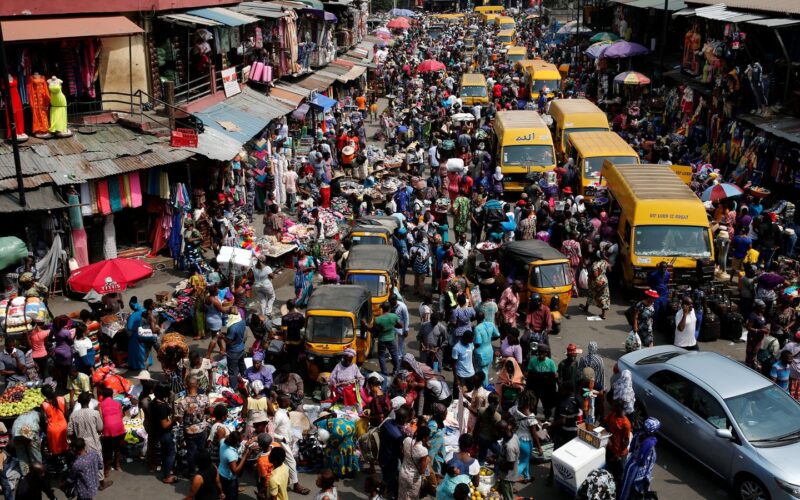 Lagos popular market in Nigeria